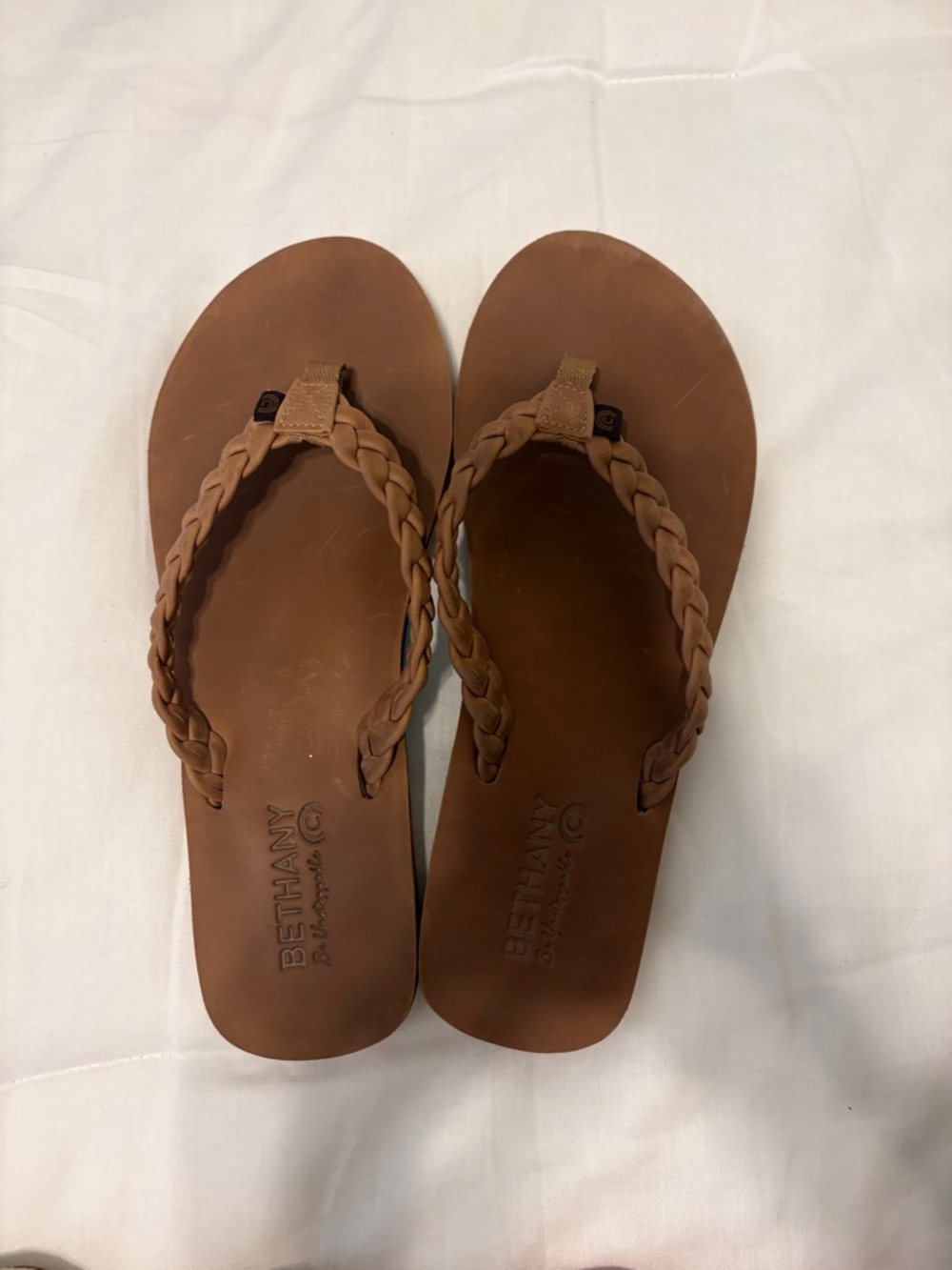 Cobian Braided Thong Sandals - Brown
